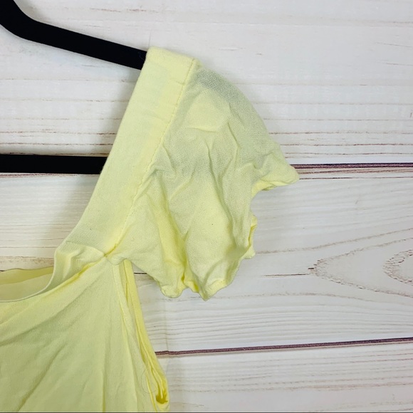 BP pastel yellow off the shoulder top nwot - Picture 4 of 6